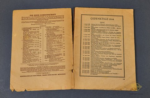 Die neue Gemeinschaft, 10. Jahrgang 1944, Heft 6/7 ; Das Parteiarchiv für nationalsozialistische Feier- und Freizeitgestaltung — image 2