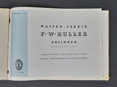 German WWII F.W. Höller Catalog — image 2