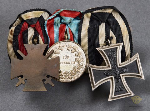 German WWI 3 Medal Bar — image 3