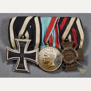 German WWI 3 Medal Bar