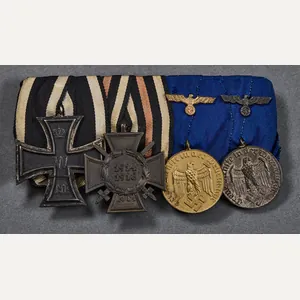 Veteran Bring Back German WWII Four Medal Bar