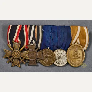 German WWII Five Medal Bar