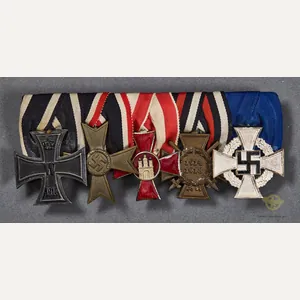 German WWII Five Medal Bar