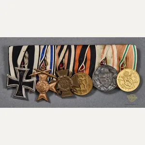 German WWII Six Medal Bar