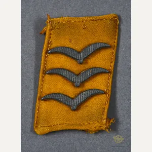 German WWII Single Collar Tab for Flight or Paratrooper Obergefreiter