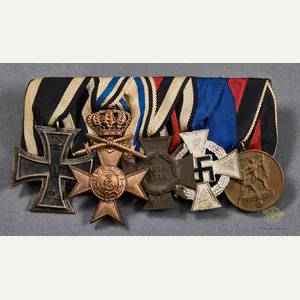 German WWII Five Medal Bar