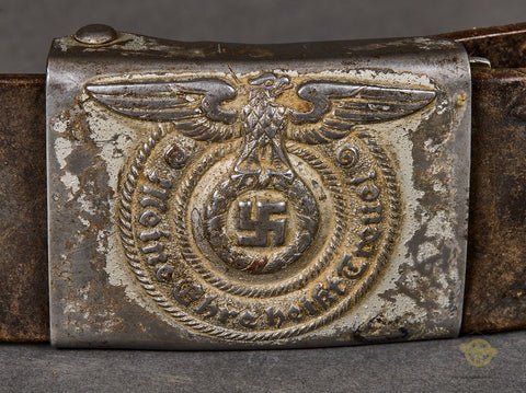German WWII SS Combat Belt and Buckle Set — image 2