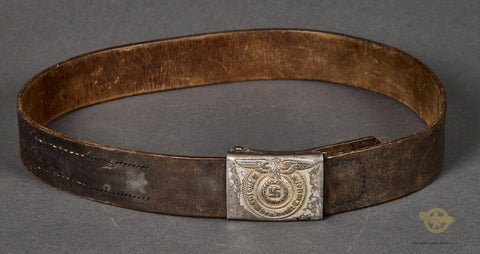 German WWII SS Combat Belt and Buckle Set — image 6