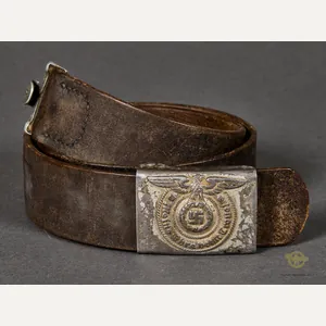 German WWII SS Combat Belt and Buckle Set