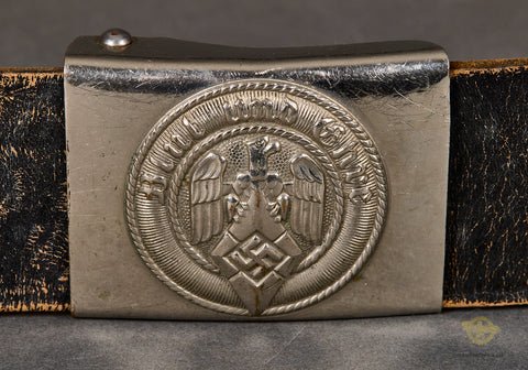 German WWII Hitler Youth Belt & Buckle Set — image 3