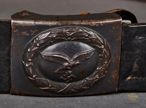 German WWII Luftwaffe Enlisted Man's Belt & Buckle Set — image 3