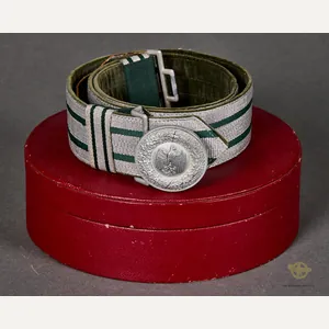German WWII Army Officer Brocade Belt w/ Buckle in Original …