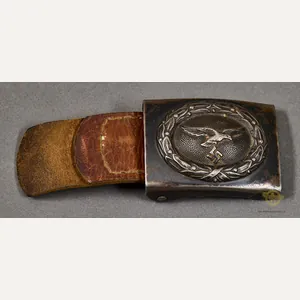 German WWII Luftwaffe Enlisted Man's Buckle w/Tab