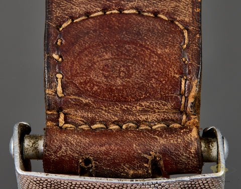 German WWII Army (Heer) Buckle w/Leather Tab — image 4