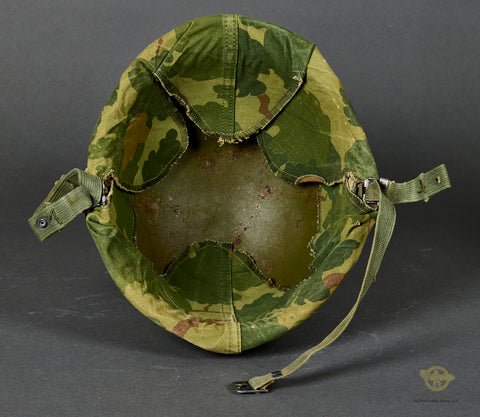 Vietnam era US Paratrooper Helmet with Cover- — image 5