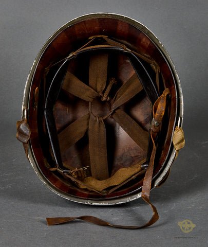 WWII US M1 Helmet for use by Navy Personnel — image 5