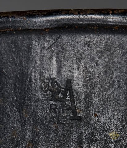 Fire Police Model 1934 Helmet with Luftwaffe Decal — image 13
