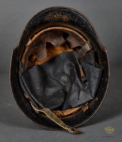 Fire Police Model 1934 Helmet with Luftwaffe Decal — image 9