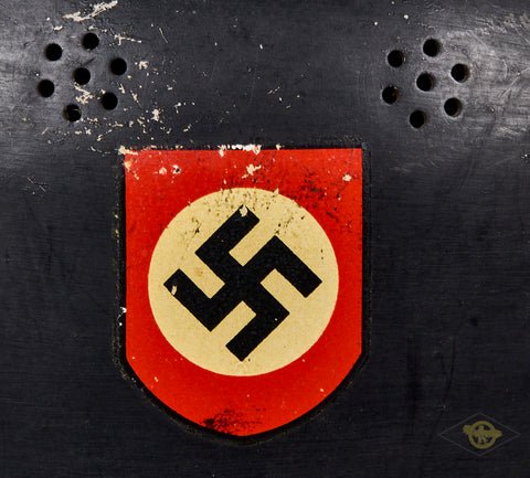 Third Reich Fire Police Model 1934 Double Decal Helmet — image 7