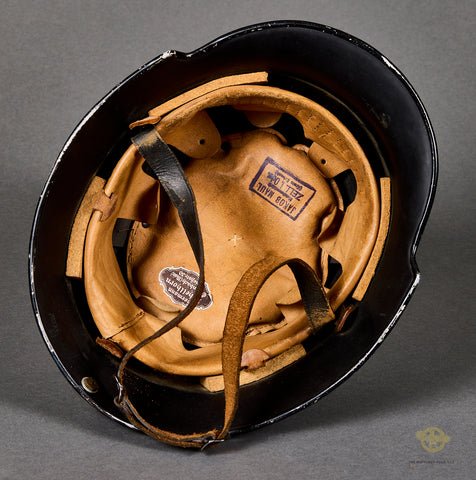 Third Reich Fire Police Model 1934 Double Decal Helmet — image 9