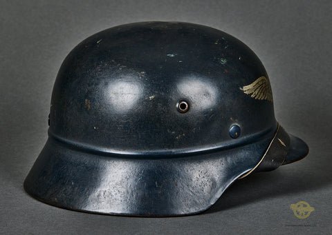 German Luftschutz Model 1935 Combat Helmet — image 6