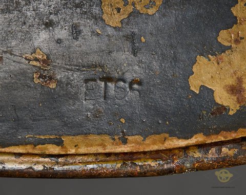 WWII German Model 1935 Luftwaffe Camouflage Helmet, Named — image 12