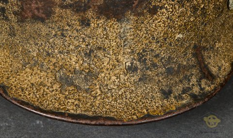 WWII German Model 1935 Luftwaffe Camouflage Helmet, Named — image 3