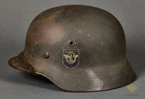Third Reich Model 1940 Police Double Decal Combat Helmet — image 3