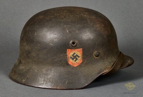 Third Reich Model 1940 Police Double Decal Combat Helmet — image 6
