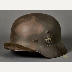 Third Reich Model 1940 Police Double Decal Combat Helmet