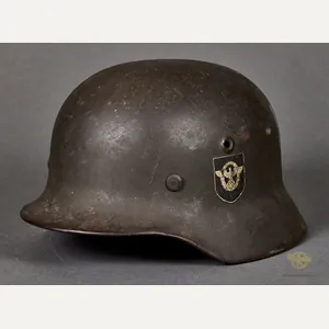 Third Reich Model 1940 Police Double Decal Combat Helmet