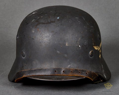 WWII German Luftwaffe Model 1940 Single Decal Helmet — image 2