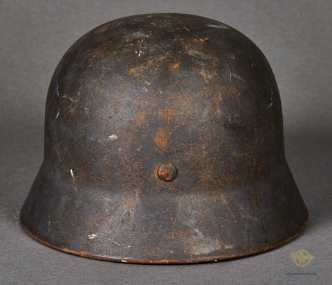 WWII German Luftwaffe Model 1940 Single Decal Helmet — image 5