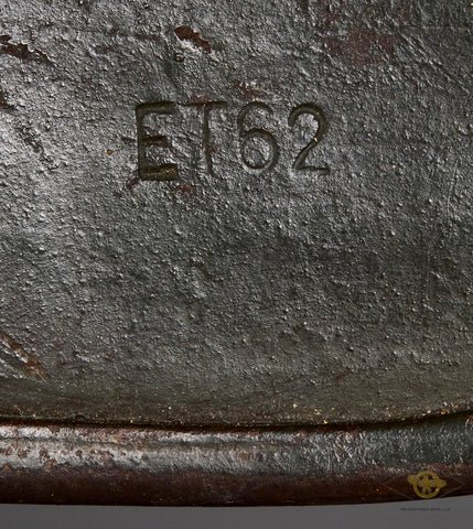 WWII German Army Model 1940 Sawdust Camo Combat Helmet — image 12