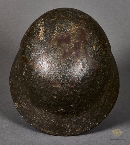 WWII German Army Model 1940 Sawdust Camo Combat Helmet — image 8