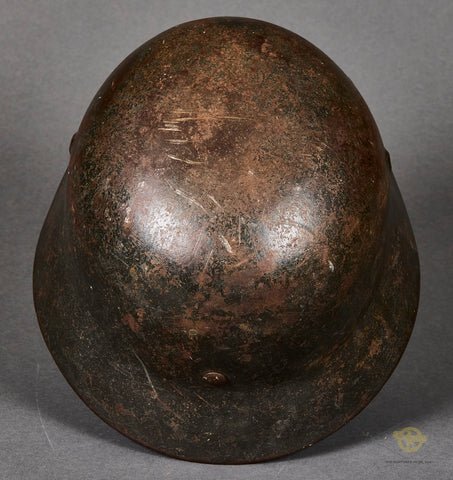 WWII German Army Model 1940 Single Decal Combat Helmet — image 6