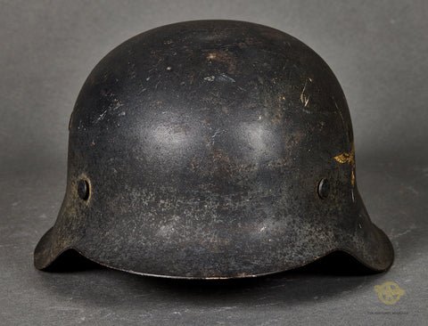 WWII German Luftwaffe Model 1942 Single Decal Combat Helmet — image 2