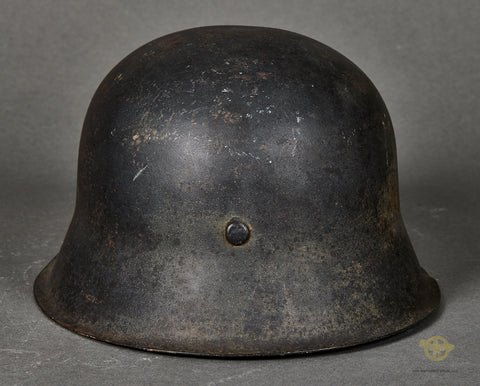 WWII German Luftwaffe Model 1942 Single Decal Combat Helmet — image 5
