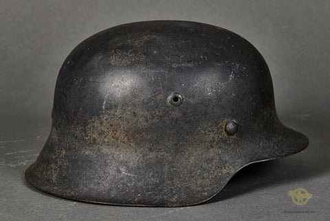 WWII German Luftwaffe Model 1942 Single Decal Combat Helmet — image 6