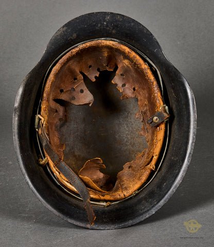 WWII German Luftwaffe Model 1942 Single Decal Combat Helmet — image 8