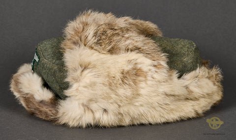 Third Reich German Land Customs Rabbit Fur Winter Cap — image 3