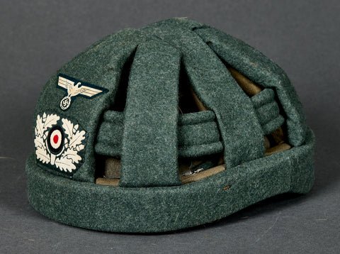 German WWII Experimental Protective Helmet for Heer Assault Gun Personnel — image 3
