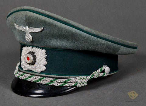 German WWII Land Customs Officials Visor Cap — image 3