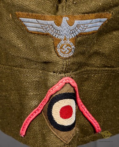 German WWII DAK Army Tropical Panzer Side Cap for Other Ranks Personnel — image 2