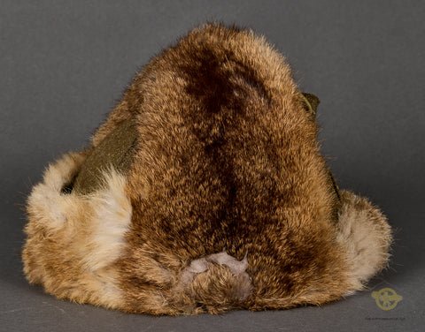 Japanese WWII Army Officer's Late War Winter Fur Cap — image 5