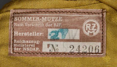 German WWII Hitler Youth Summer Side Cap — image 6