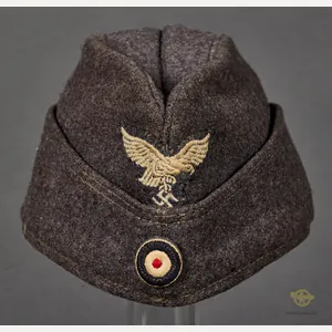 German WWII Luftwaffe Side Cap