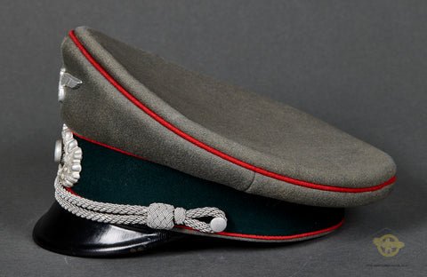 German WWII Army Officer's Artillery Visor Cap — image 3