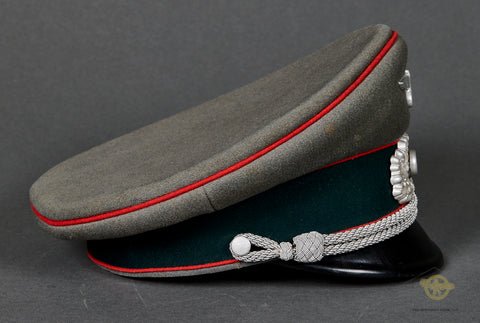 German WWII Army Officer's Artillery Visor Cap — image 6