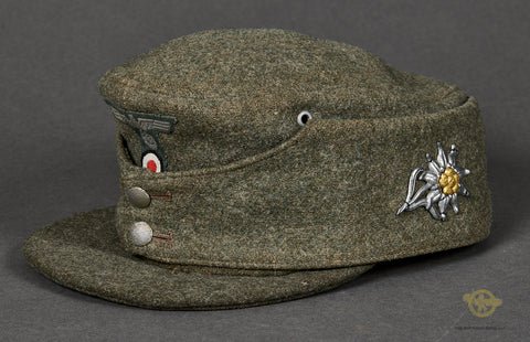 German WWII M43 Field Cap for Mountain Troops — image 3